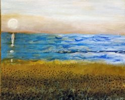 Coucher de soleil(acrylique)