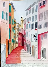 Ruelle(aquarelle)