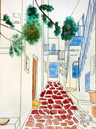 Ruelle (Aquarelle)