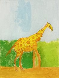 Girafe( acrylique)
