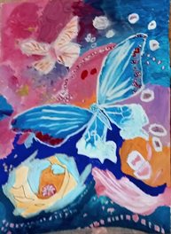 Papillons acrylique)