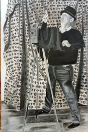  Le photographe(huile)