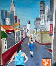 La rue(huile)