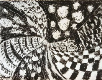 Noir & Blanc( pierre noire)
